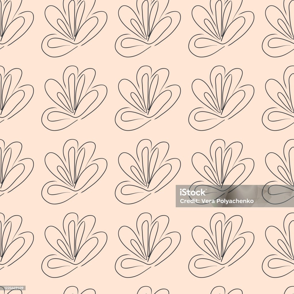 Continuous Patterns Floral Surface Vector Seamless Pattern Background Beautiful Continuous ...