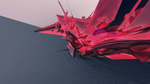 istock 3d render. Futuristic abstract digital illustration 1225669790