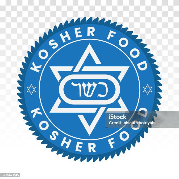 Kosher Certification Foods Stamp Label Sticker Or Flat Icons For Apps Or Websites Stock Illustration - Download Image Now