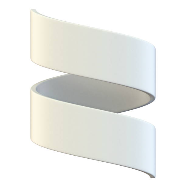 istock White blank helix ribbon tag label 3D 1225674275