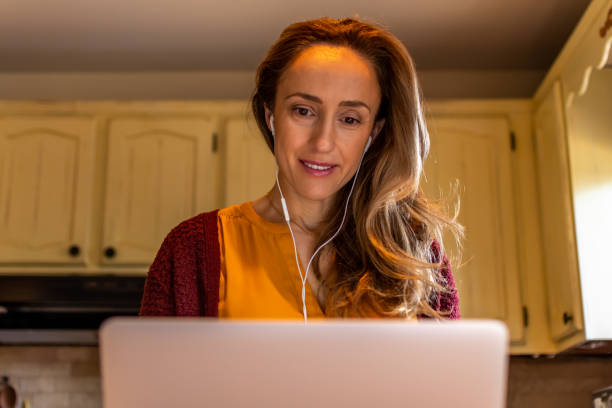 istock Woman working from home. 1225687868