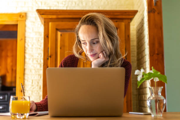 istock Woman working from home. 1225687941