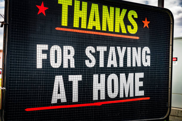 istock thanks for staying at home. 1225688158
