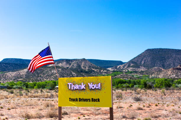 istock Roadside Billboard: THANK YOU! TRUCK DRIVERS ROCK 1225706902