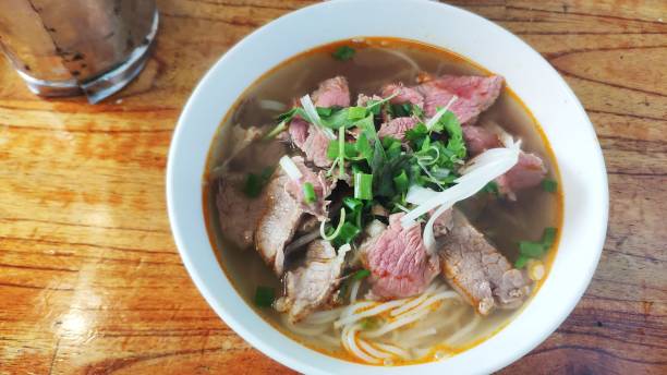 istock beef rice noodles in Danang,Vietnam 1225714376