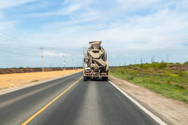 istock Concrete mixer on the road 1225717435