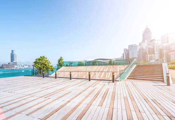 istock Modern office buildings in downtown, Hong Kong 1225718370