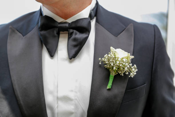 istock small boutonniere to a jacket 1225730898
