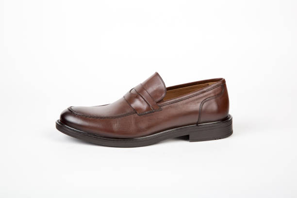 istock Mens shoes on white background 1225731265