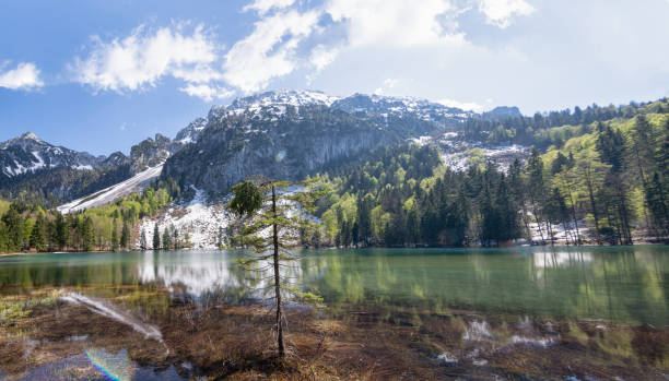 istock Breathtaking panorama mountain lake view at Frillensee 1225732923