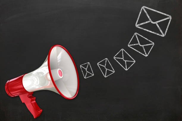 Email online message communication marketing megaphone