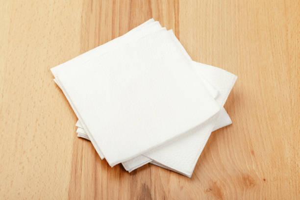 istock white paper napkin with a textured pattern on an old table 1225737662