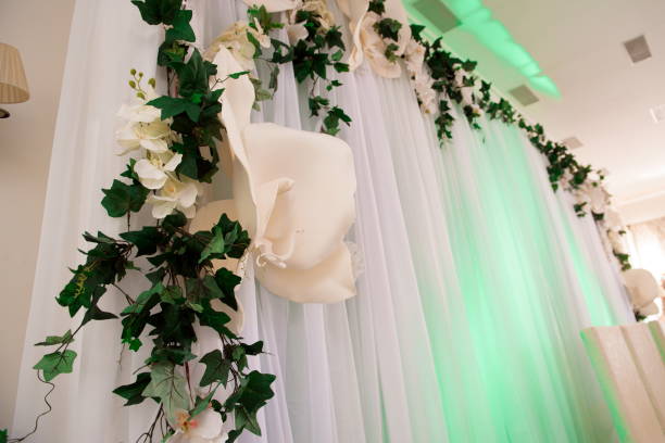 istock wedding ceremony decoration, beautiful wedding decor, flowers 1225738500