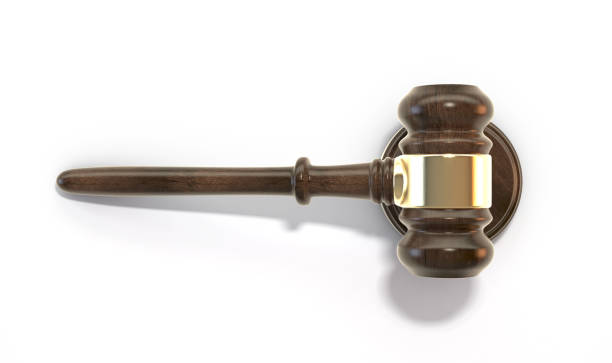 sprawiedliwości gavel odosobniony - gavel law legal system auction zdjęcia i obrazy z banku zdjęć