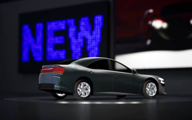 Unbranded car at the motor show