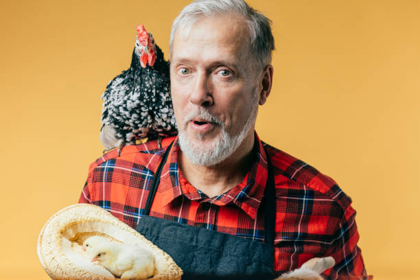 istock grey-haired old man with beard looking at the camera with sceptical face 1225742269