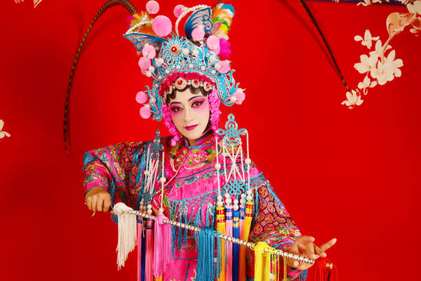 istock one peking opera actress performing on stage 1225743439