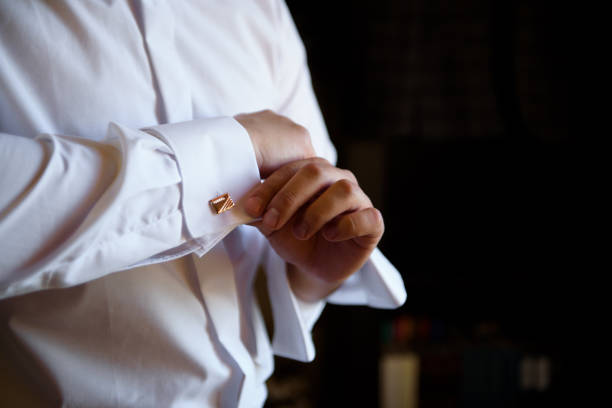 istock Man's style. dressing suit, shirt and cuffs 1225748278
