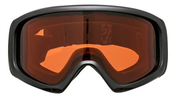 istock Mask for use with safety helmet for skiing or mountain biking with clipping path 1225753105