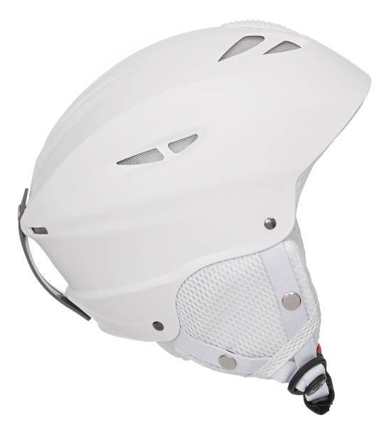 istock White safety helmet for skiing or mountain biking with clipping path 1225756610
