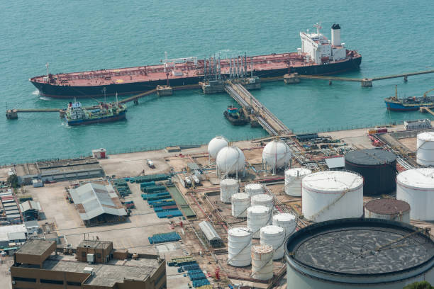 Free Stock Photo of Tanker at oil storage terminal | Download Free ...
