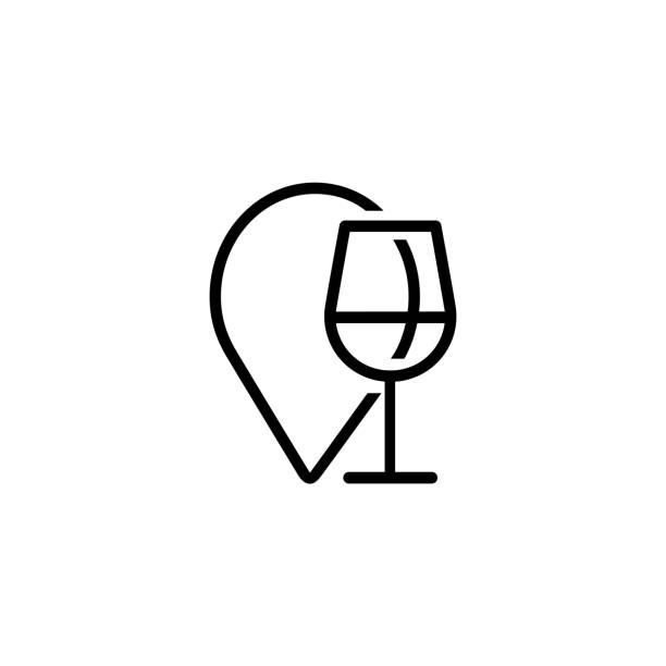 Drinking establishment icon Icon of drinking establishment. Beverage, destination, drink. Alcohol concept. Can be used for topics like bar, restaurant, celebration bar drink establishment illustrations stock illustrations