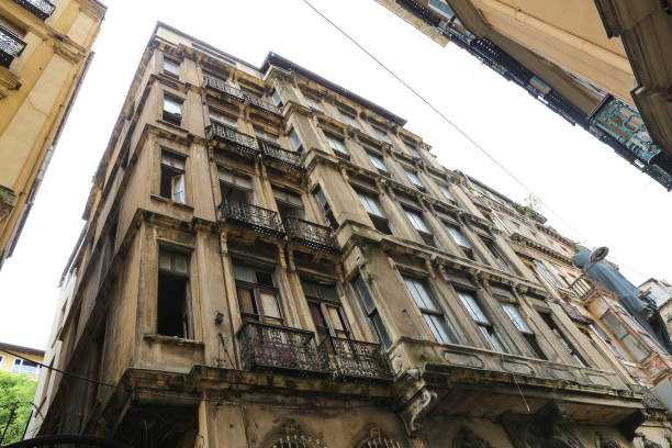 Old and Abandoned Building in Istanbul City, Turkey