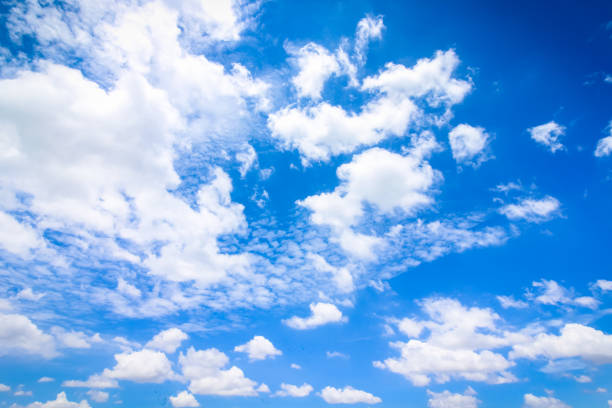 istock Clear blue sky with cloudy as a background wallpaper, pastel sky wallpaper 1225758694