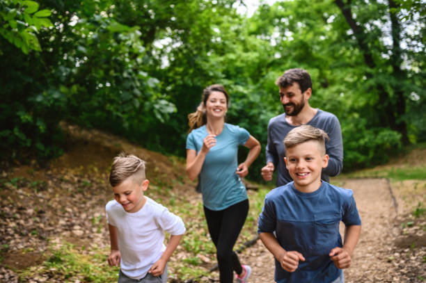 istock Family having fun doing sports 1225762771
