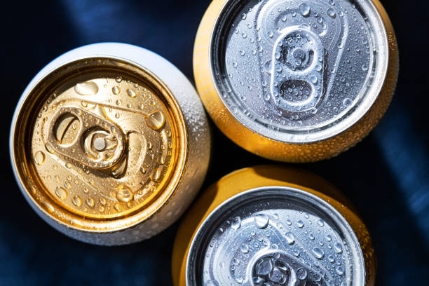 istock Close-up of three beer cans 1225764347