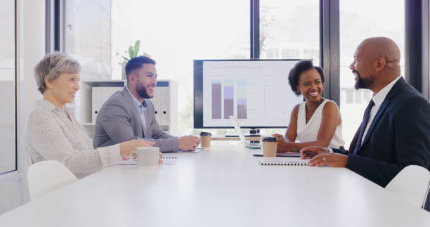 istock Sharing ideas is vital for success 1225774902