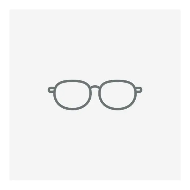 Vector illustration of Glasses icon