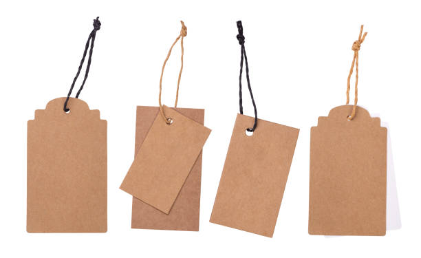 istock Blank price tags isolated on white background 1225789155