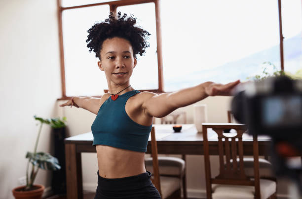 istock Have you signed up for her online yoga class? 1225790105