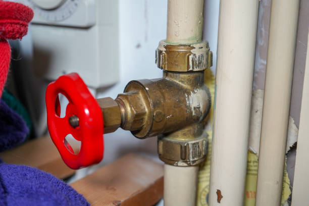 Water pipe cut of valve