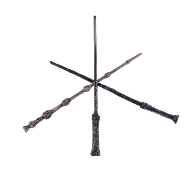 istock magic wand ,elder wand  isolated on white background 1225790425