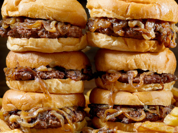 istock The Famous Fried Onion Smash Burger with Fries 1225794972