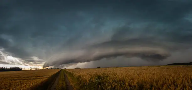 Beautiful supercell thunderstorm