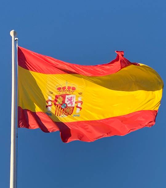 istock Spanish flag waving in Murcia 1225801993