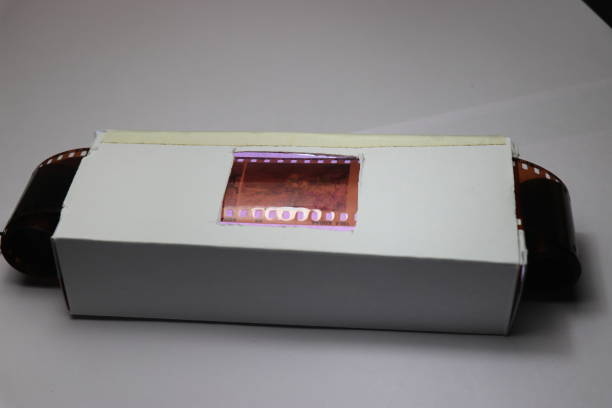 istock Small old negative scanner which helps to digitalise old photo reels 1225810042