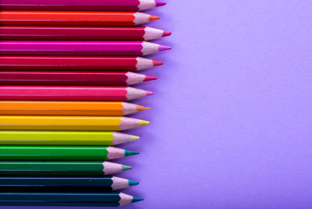 istock Colored pencils and pastel pencils arranged in a pencil case 1225810431