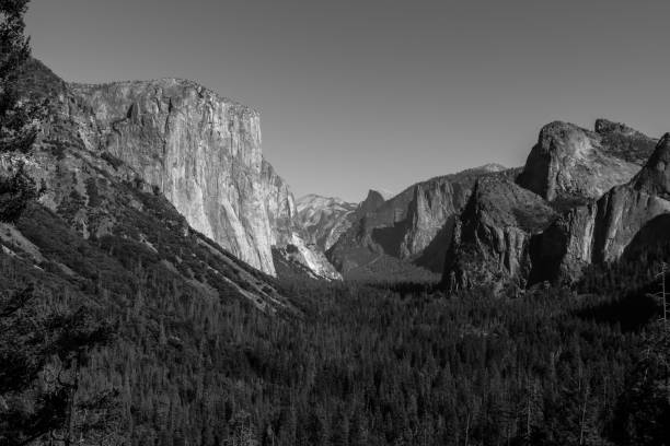 istock Tunnel View Point in Yosemite National Park with El Capitan, Cathedral Rocks and the Half Dome in the background 1225811708