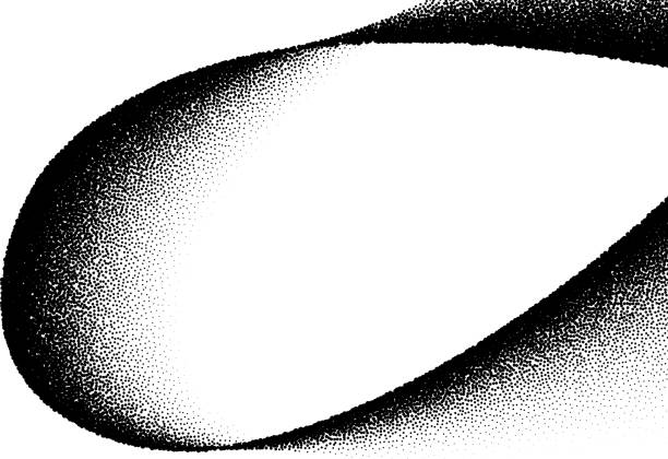 散乱ドットの波を持つ抽象的な背景 - stochastic点のイラスト素材／クリップアート素材／マンガ素材／アイコン素材