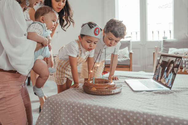 istock Birthday party during Coronavirus lockdown 1225816892