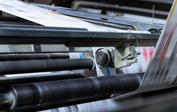 istock Newspaper Printing Press In A Printing Plant 1225821160