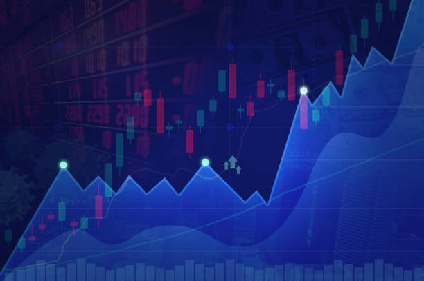 istock abstract background financial chart with uptrend line. 1225822692