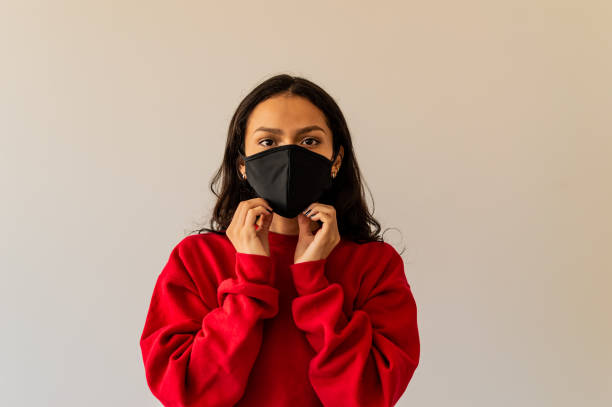 a portrait of a young woman at quarantine