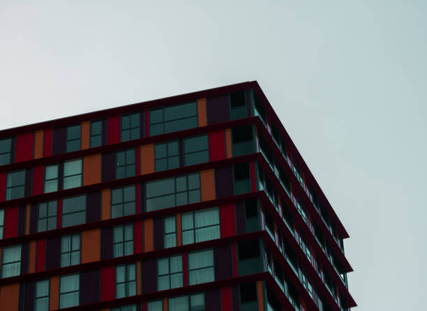 istock Modern office building with a variety of colours 1225833112