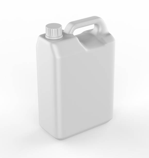 istock Blank  Plastic Jerry Can For Branding And Mock up, 3d Illustration, 1225833200