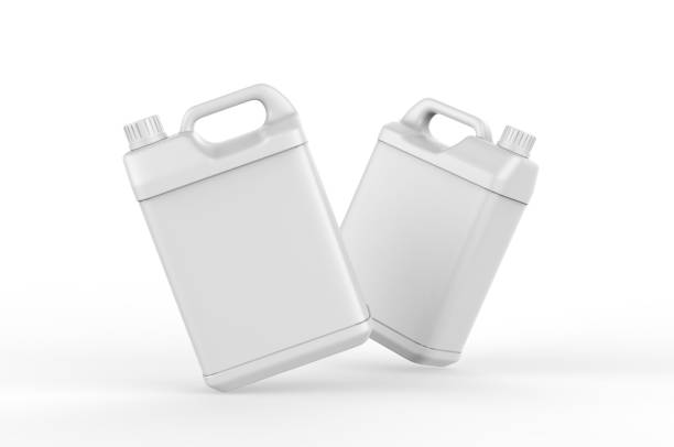 istock Blank  Plastic Jerry Can For Branding And Mock up, 3d Illustration, 1225833342